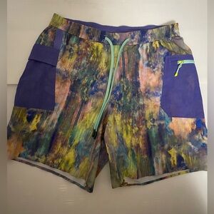 Lululemon Men’s Water-Repellent Hiking Short 8" Altered Nature Multicolor Size L